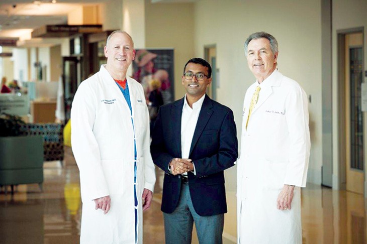 Drs. Eric Friedman, Cherian Karunapuzha and Richard Smith are part of the Herman Meinders Center for Movement Disorders. - PROVIDED