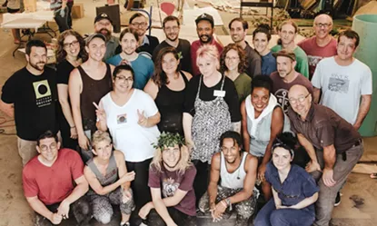 A large number of Factory Obscura artists showed up for the artist collective’s public volunteer nights. - ALEXA ACE