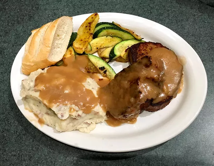 Metro Diner’s meatloaf was featured in a 2010 appearance of Diners, Drive-Ins and Dives. - JACOB THREADGILL