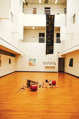 The Blind Rooms includes a growing array of found objects placed by University of Oklahoma art students throughout the run of the exhibit. - ALEXA ACE
