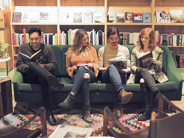 Jose Hernandez, Chelsey Cope, Chase Kerby and Kinsey Charles perform at a book drive at Commonplace Books 6 p.m. Saturday. - ALEXA ACE