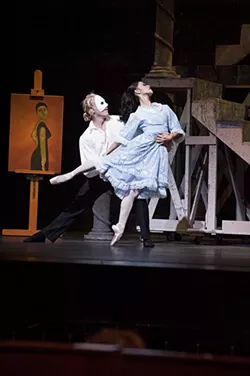Miki Kawamura right and Ronnie Underwood in Jacob Sparso’s The Phantom of the Opera. - OKLAHOMA CITY BALLET / PROVIDED