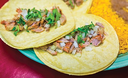 Chelino’s Mexican Restaurant is unveiling carnitas tacos for Taco Week, for which three tacos are available for $6.99 with rice and beans. - PROVIDED