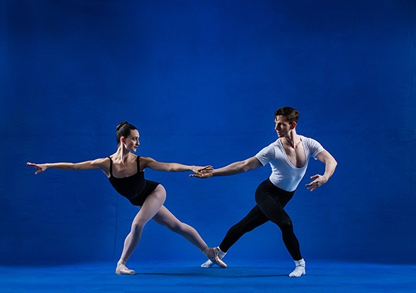 Dancers Sarah Jane Stropes left and Dave Naquin perform in Oklahoma City Ballet’s Visionaries: A Triple Bill. - SHEVAUN WILLIAMS / PROVIDED