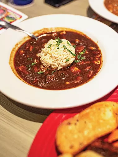 Chicken and sausage gumbo from Razzoo’s Cajun Cafe - ALEXA ACE