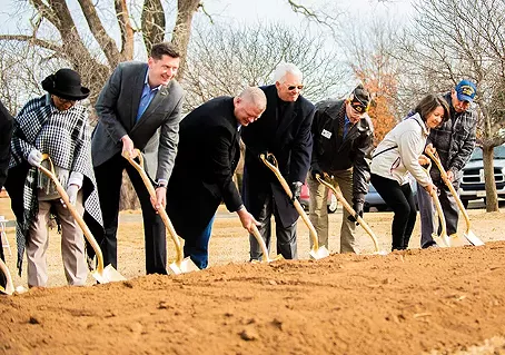 Community and city leaders officially broke ground on construction for Manuel Perez Park, which is estimated for completion in fall 2020. - MIGUEL RIOS