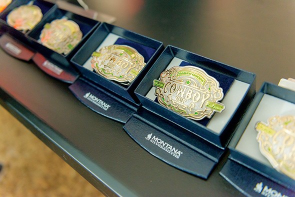 Winners in Cowboy Cup categories were awarded custom belt buckles. - PROVIDED