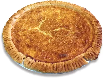 A Buttercheese Pie at Heifers & Hens is also known as buttermilk or chess pie. - JACOB THREADGILL