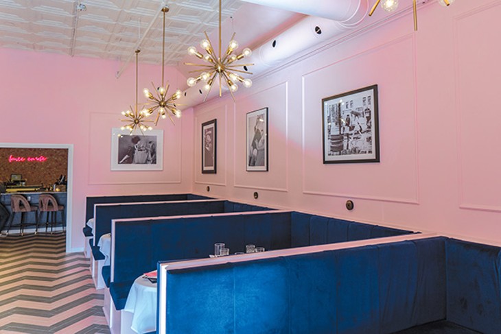 The Eleanor owner Amanda Bratcher wanted a feminine-themed lounge centered on the phrase “la vie en rose” (life in pink). - PHILLIP DANNER