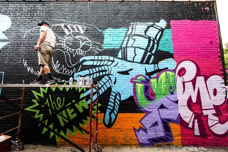 Plaza Walls will be painting new murals in the Plaza alley during Plaza Fest. - PHOTO PROVIDED