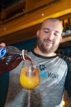 Urban Wineworks' Joe Dixon makes his Morning Sex cocktail which he will also make for the competition. mh