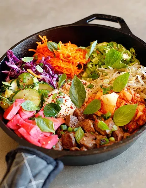 Iron Bibimbap at Chae in Oklahoma City, Wednesday, Nov. 18, 2015. - GARETT FISBECK