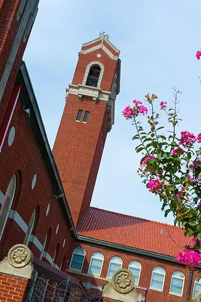 Little Flower Church sits on S.Walker just before you cross the Oklahoma River. - SHANNONCORNMAN