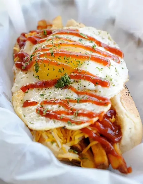Hair of the Dog at Mutt's Amazing Hot Dogs in Oklahoma City, Thursday, March 26, 2015. - GARETT FISBECK