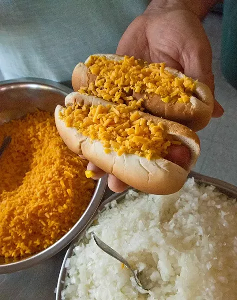 Hot Dogs being made by owner Dimitrios Smirlis at Coney Island 2, 240 SW 25th Street in Capitol Hill. 5-16-14 file, mh