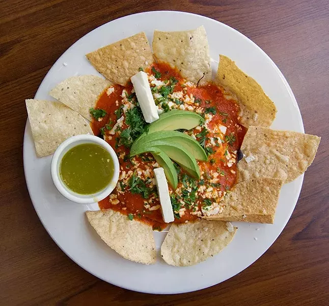 Motulenos at Cafe Kacao on North Classen Blvd, Oklahoma City, File, 2014.