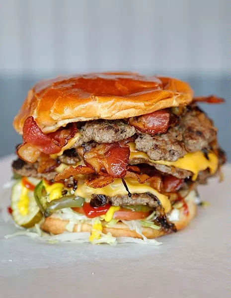 Big Mother Tucker at Tucker's Onion Burgers in Oklahoma City, Monday, May 11, 2015. - GARETT FISBECK