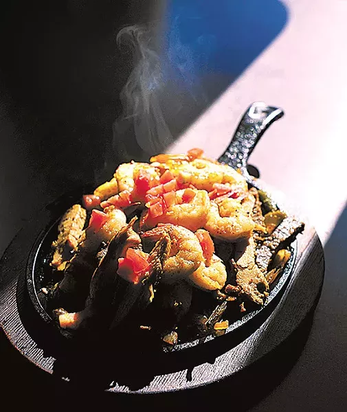 Combo fajitas at La Luna in Oklahoma City, Wednesday, Nov. 19, 2014. - GARETT FISBECK