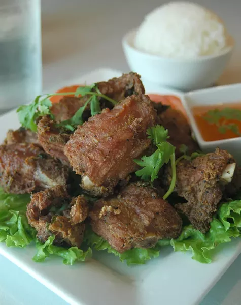 The spare ribs at Banana Island restaurant. (Lauren Hamilton)