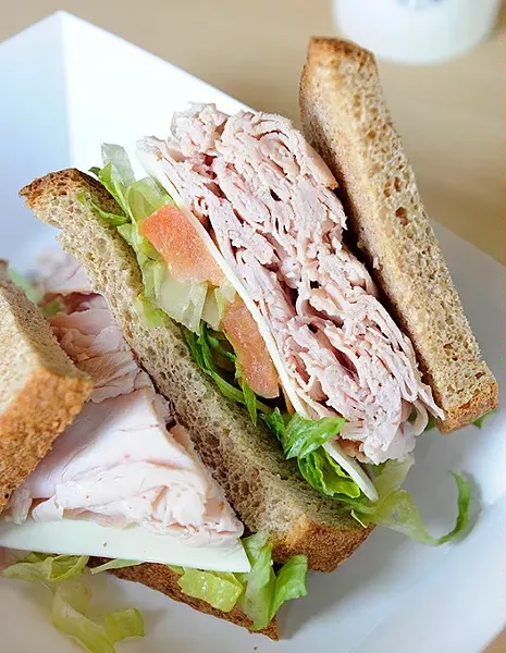 Turkey Club Sandwich at Pavlov's Cafe in Oklahoma City, Friday, March 6, 2015. - GARETT FISBECK