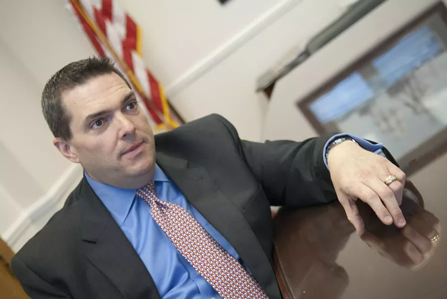 Senator Clark Jolley, chairman appropriations, during the Oklahoma Gazette interview. mh