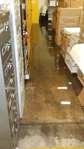 Pictures provided by the Oklahoma County Sheriff's Department show jail flooding in 2015.
