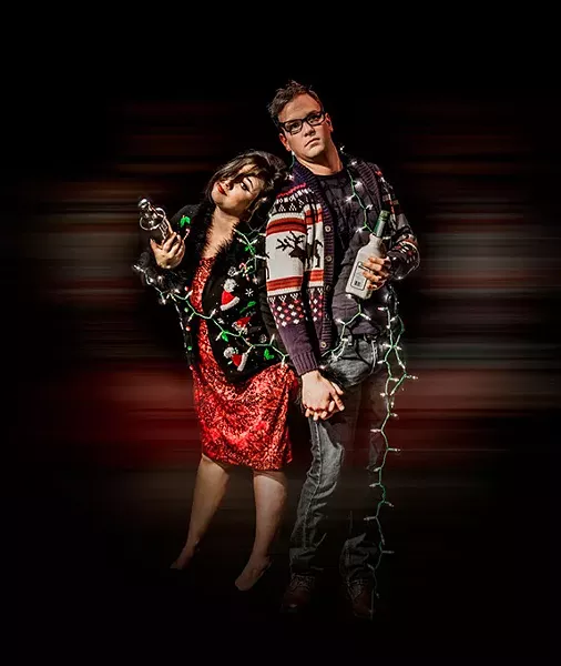 Holly McNatt and Keith Ferguson are Meg and Jacob in Oklahoma City Theatre Company’s production of Alcoholidays. (Provided)