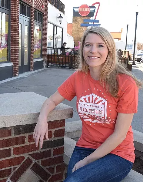 Kristin Vails has a new job, photographed in the Plaza District where she served as director. mh