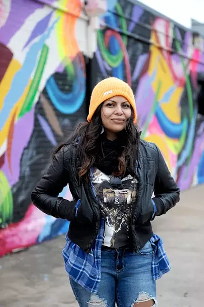 Artist Yatika Fields painted the mural on the side of Abraham’s Bail Bonds. He has been a professional artist for about five years and was selected from 10 artists for the mural piece at 1219 N. Classen Blvd. (Garett Fisbeck)