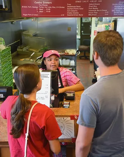 You can call it in or order your take-out at the front counter at Rays Smokehouse BBQ in Norman. mh