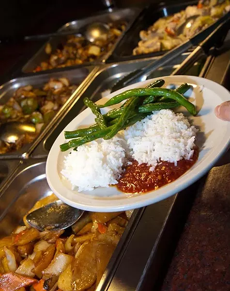 Lunch buffet at Hy Palace. - MARK HANCOCK