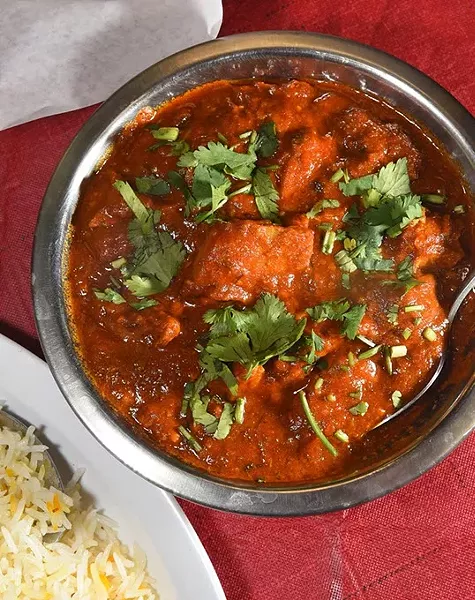 Chicken Vindaloo at Manna Cuisine of India. mh