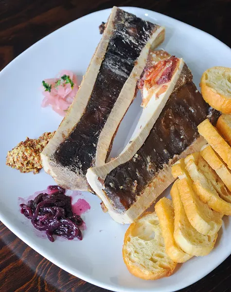 Bone marrow - one of the late night menu items at Ludivine. (Shannon Cornman)