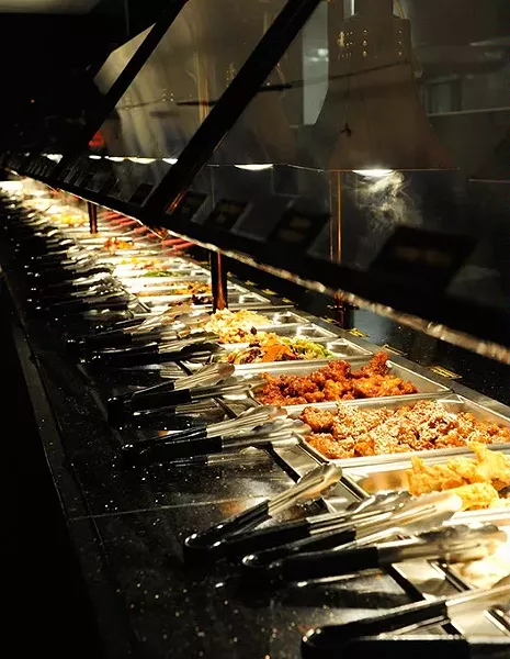 Buffet at Fuze in Oklahoma City, Thursday, May 21, 2015. - GARETT FISBECK