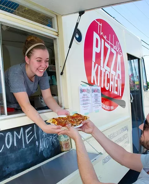 The Hall's Pizza Kitchen was spotted at Blue 7. They are Oklahoma's original wood fired oven pizza truck. Photo/Shannon Cornman - SHANNON CORNMAN