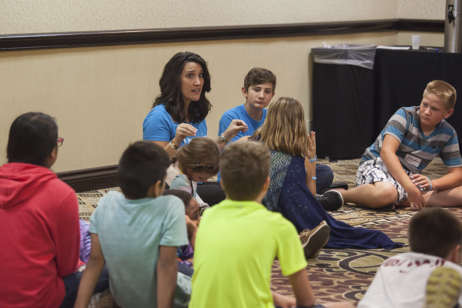 Decoding Dyslexia OK teacher Renee McFarland and Sam Keiper share with students tips for opening up communication with classroom teachers when there is a need for support. | Photo provided