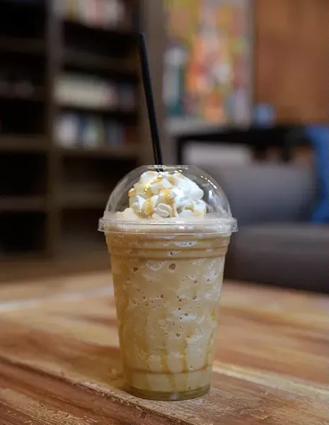 Caramel frappe at Quirk & Beans in Edmond, Friday, Sept. 9, 2016. - GARETT FISBECK