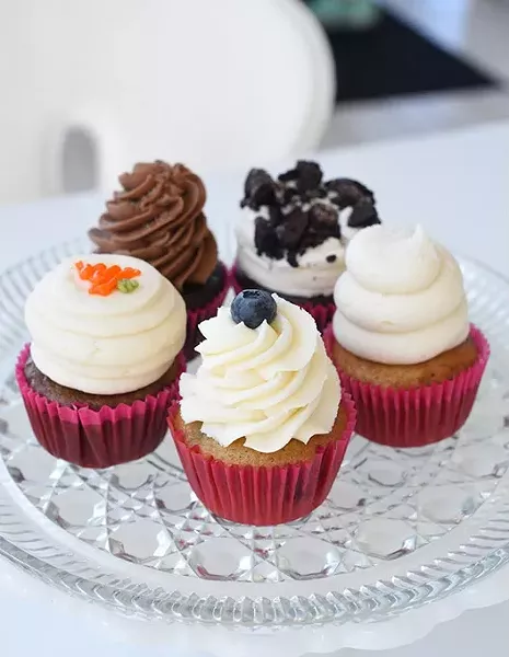 Vegan cupcakes at Green Goodies in Oklahoma City, Thursday, April 21, 2016. - GARETT FISBECK