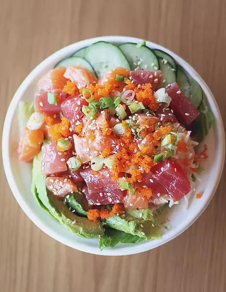The Poke bowl at the One Cafe in Edmond, Okla. (Cara Johnson).