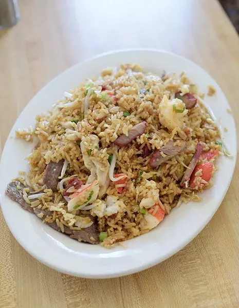 Special fried rice at Egg Roll Express in Edmond, Monday, Sept. 12, 2016. - GARETT FISBECK