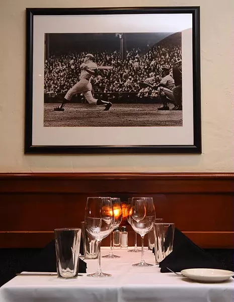 Mickey Mantle's Steakhouse dining room, 2-6-2015, Bricktown, Oklahoma City. - MARK HANCOCK