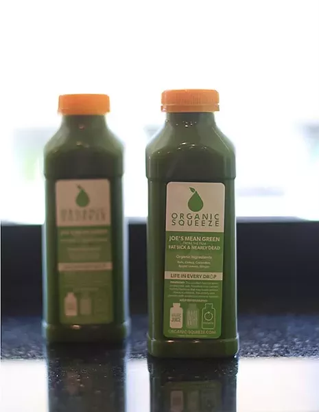 "Joe's Mean Green" cold-pressed juice at Organic Squeeze. (Cara Johnson).