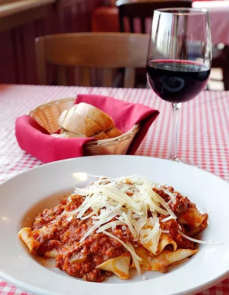 Bolognese Papardelle at Gabriella's in Oklahoma City, Tuesday, May 12, 2015. - GARETT FISBECK