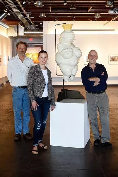 David Phelps, Marilyn Artus, and Mark Gilmore pose for a photo at IAO in Oklahoma City, Thursday, April 21, 2016. - GARETT FISBECK
