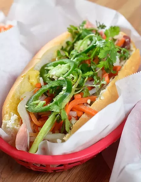 Banh mi at Lang's Bakery, Monday, May 9, 2016. - GARETT FISBECK