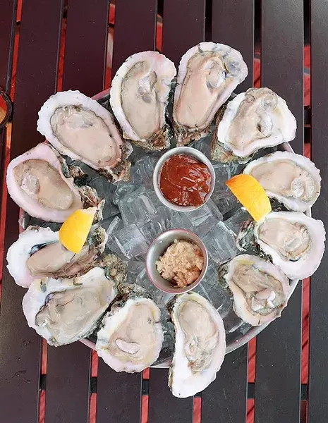 Oysters on the half shell at The Shack, Monday, May 15, 2017. - GARETT FISBECK