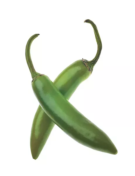 Vibrant Peppers Isolated on White with a Clipping Path. - BIGSTOCK