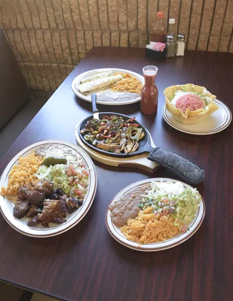 Food spread at - Los Perez in Oklahoma City, Wednesday, Dec. 28, 2016. - GARETT FISBECK