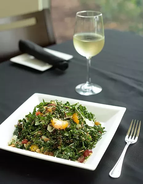 Kale and quinoa salad at Pepperoni Grill, Thursday, July 27, 2017. - GARETT FISBECK