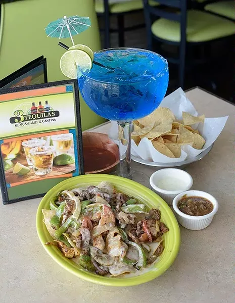 Super Fajita Nachos at 3 Tequilas Mexican Grill & Cantina in Edmond, Friday, Aug. 5, 2016. - GARETT FISBECK